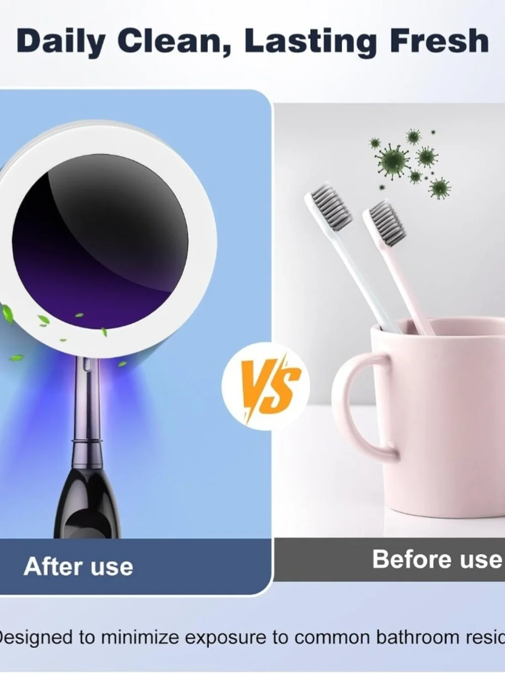 UV Toothbrush Sanitizing Case